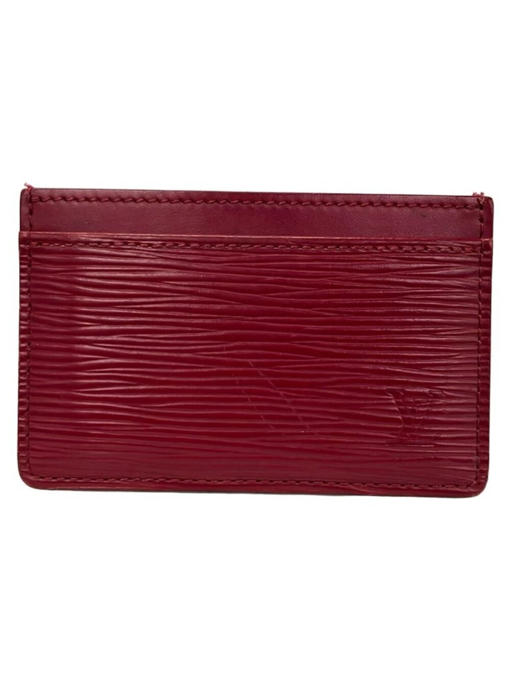 Louis Vuitton Card Case Epi Porte Cartes Simple Fuchsia Leather